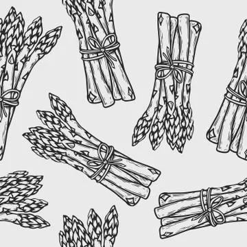 Asparagus pattern Stock-Illustration