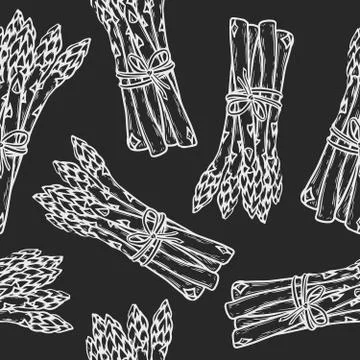 Asparagus pattern Stock Illustration