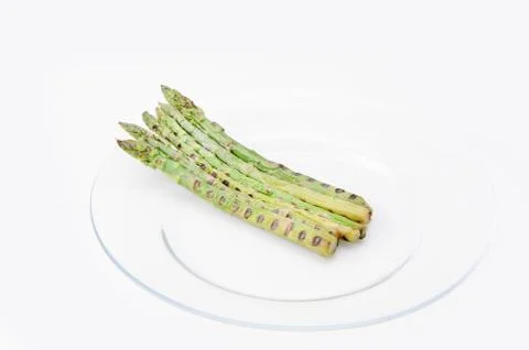 Asparagus on a plate Stock-Fotos