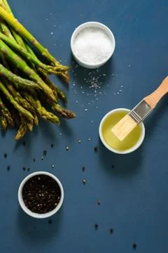 Asparagus ready to cooking Stock Photos
