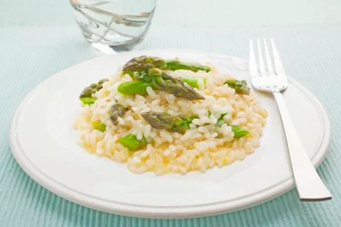 Asparagus risotto Stock Photos