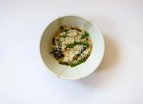 Asparagus Risotto Stock-Fotos