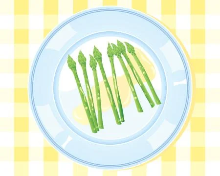 Asparagus spears Stock Illustration