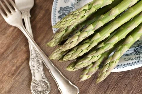 Asparagus spears Stock Photos