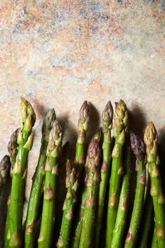 Asparagus on a table Stock Photos