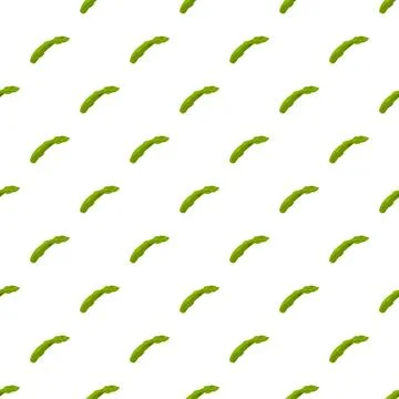 Asparagus vegetable seamless pattern creating a food background Stock Illustration