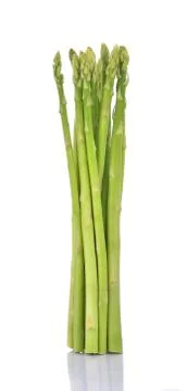 Asparagus on white background Stock Photos