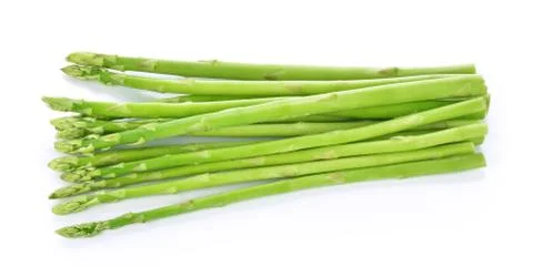 Asparagus on white background Stock Photos