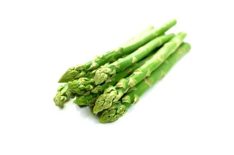 Asparagus on a white background Stock Photos