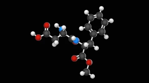 Aspartame. Seamless loop. RGB + Alpha (Transparent) channel Stock Footage 154734576