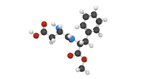 Aspartame. Seamless loop. White background Stock Footage 154734583