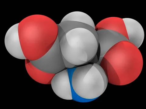 Aspartic molecule Stock Illustration