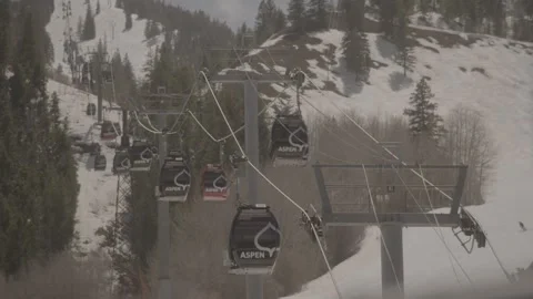 Aspen gondola Stock Footage 244705571