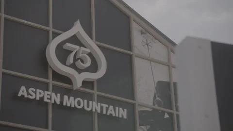 Aspen Mountain sign Stock Footage 244705573