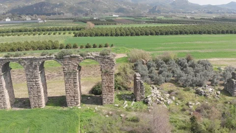 Aspendos Water Bridge 1 Stock Footage 107662414