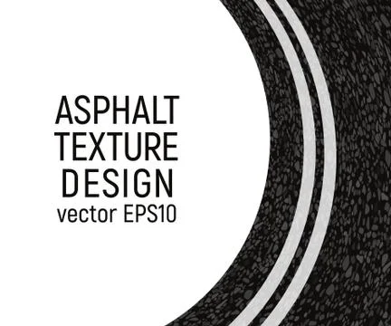 Asphalt card template. Stock Illustration