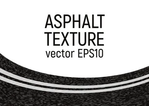 Asphalt card template. Stock Illustration