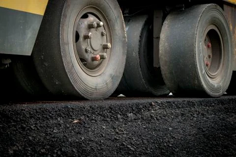 Asphalt construction Stock Photos