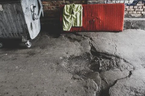 Asphalt dump pit pit Stock Photos