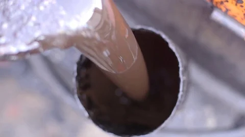 Asphalt fluid for roads Stock Footage 83198108