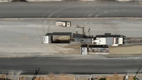 Asphalt grinding machine operator job Stock Footage 90105573