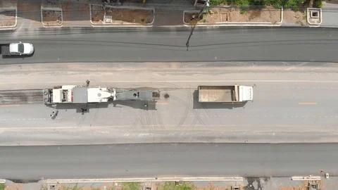 Asphalt grinding machine operator job Stock Footage 90105740