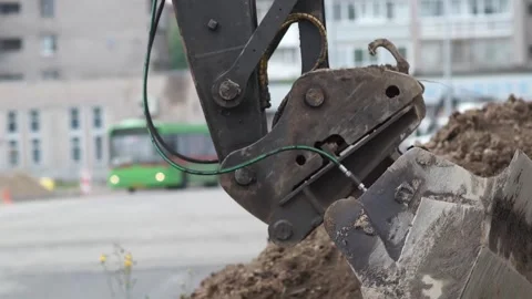 Asphalt laying, construction work, construction equipment Stock Footage 280969570