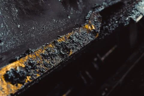 Asphalt laying machines Stock Photos