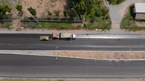Asphalt machine and steamroller operator job 스톡 동영상 93237783