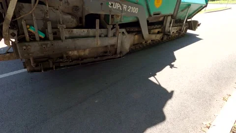 Asphalt making machine Stock Footage 140162244