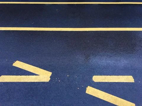Asphalt markings Stock Photos