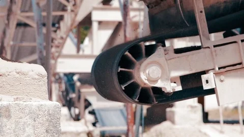 ASPHALT MINE AND WORKERS Stock Footage 74481372