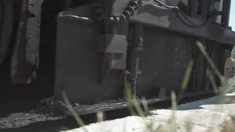 Asphalt Paver with Construction Workers 動画素材 172255297