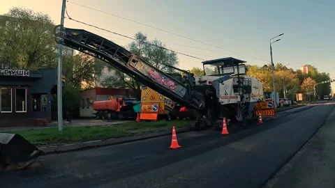 Asphalt paver Stock Footage 240127648