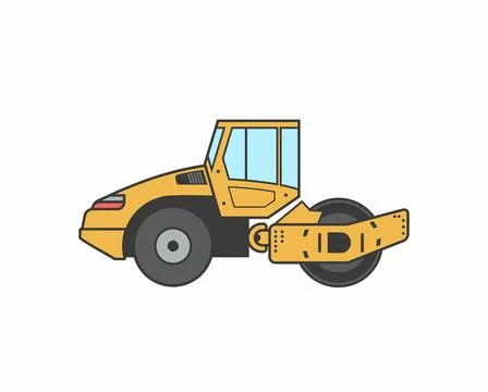 Asphalt paver icon Stock Illustration