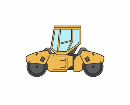 Asphalt paver icon Stock Illustration
