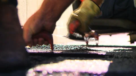 Asphalt paving Stock-Footage 1090395