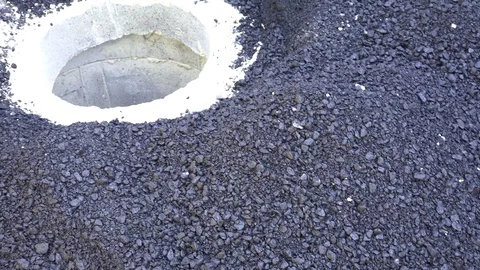 Asphalt paving worker Stock Footage 89175297