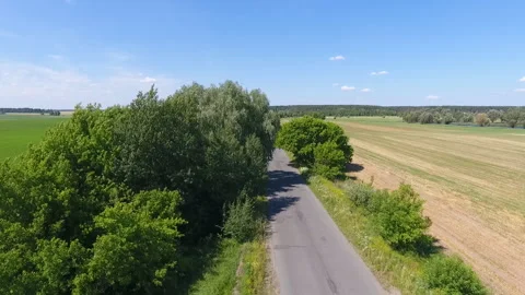 Asphalt road from above Stock Footage 137073234