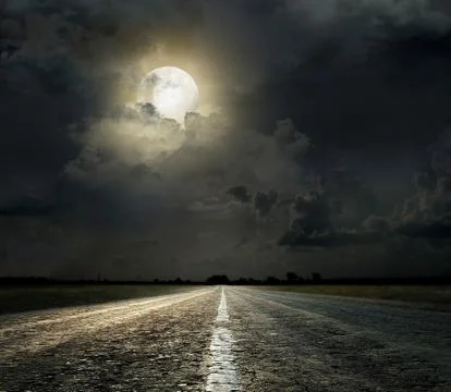 Asphalt road 스톡 일러스트