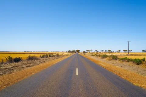Asphalt road in perth Stock Photos