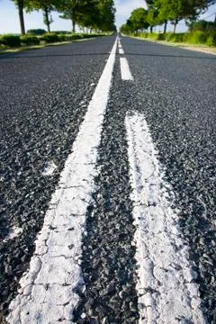 Asphalt road Stock Photos