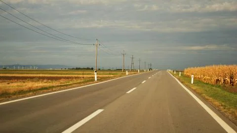 Asphalt road Stock Photos