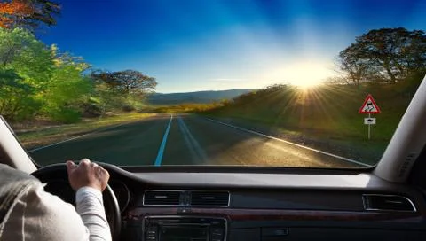 Asphalt road Stock Photos