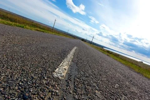 Asphalt road Stock Photos