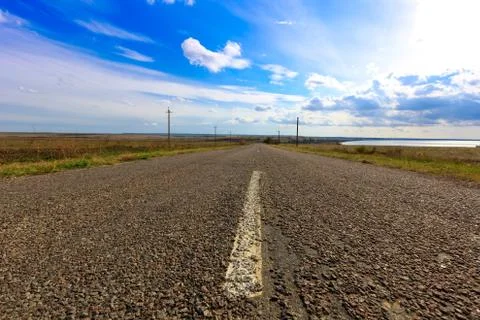 Asphalt road Stock Photos