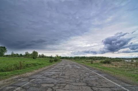 Asphalt road Foto stock