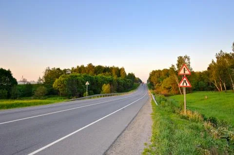 Asphalt road Stock Photos