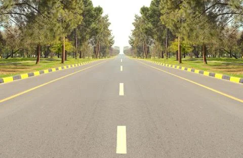Asphalt road Stock Photos