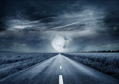 Asphalt road. Foto stock